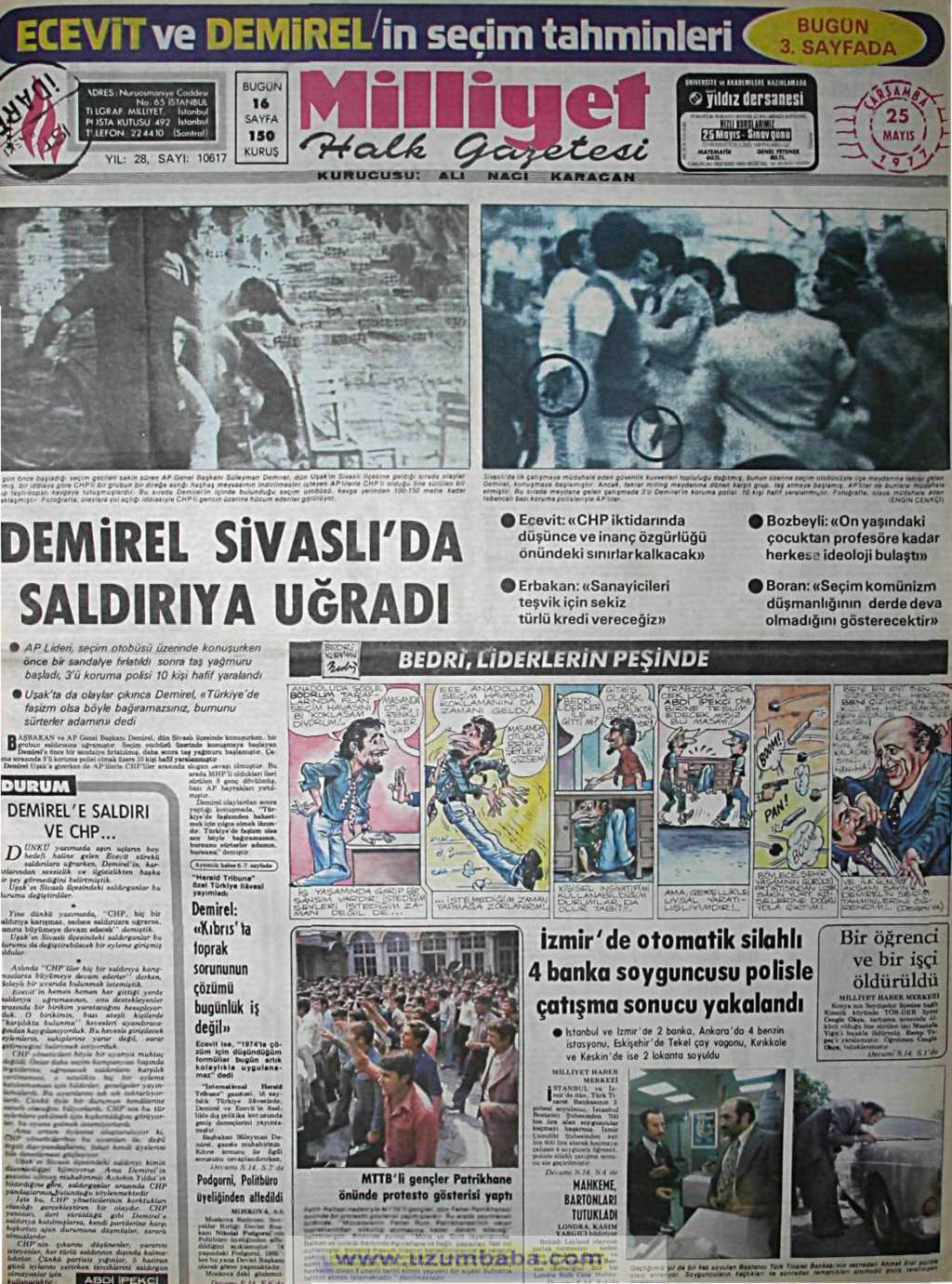 Milliyet gazetesi 25 mayıs 1977