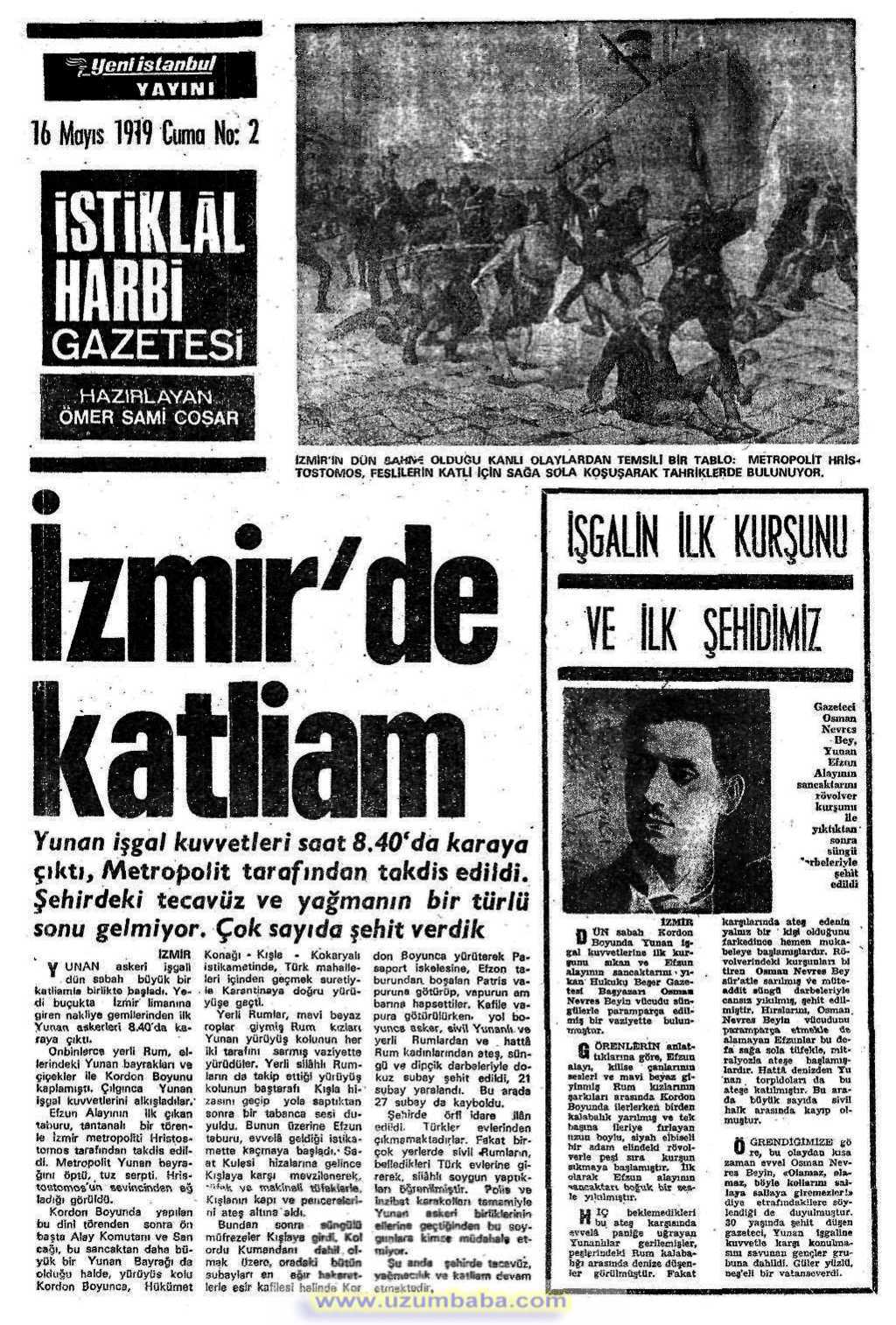 istiklal harbi gazetesi 16 mayıs (1) 1919