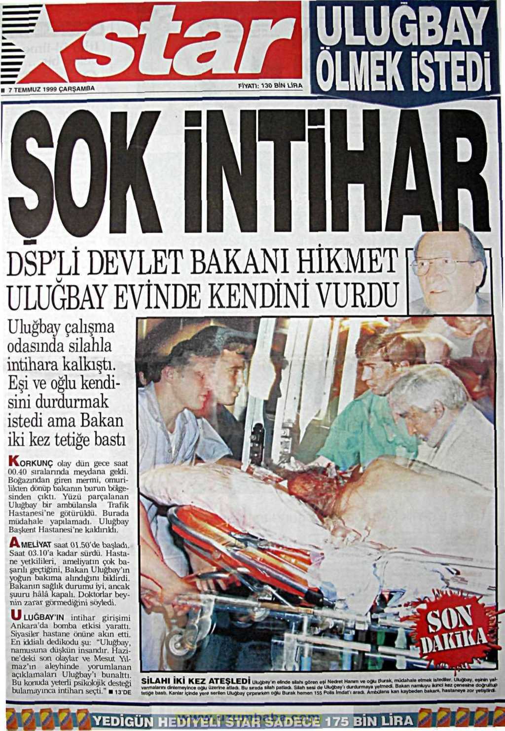 Star gazetesi 7 temmuz 1999