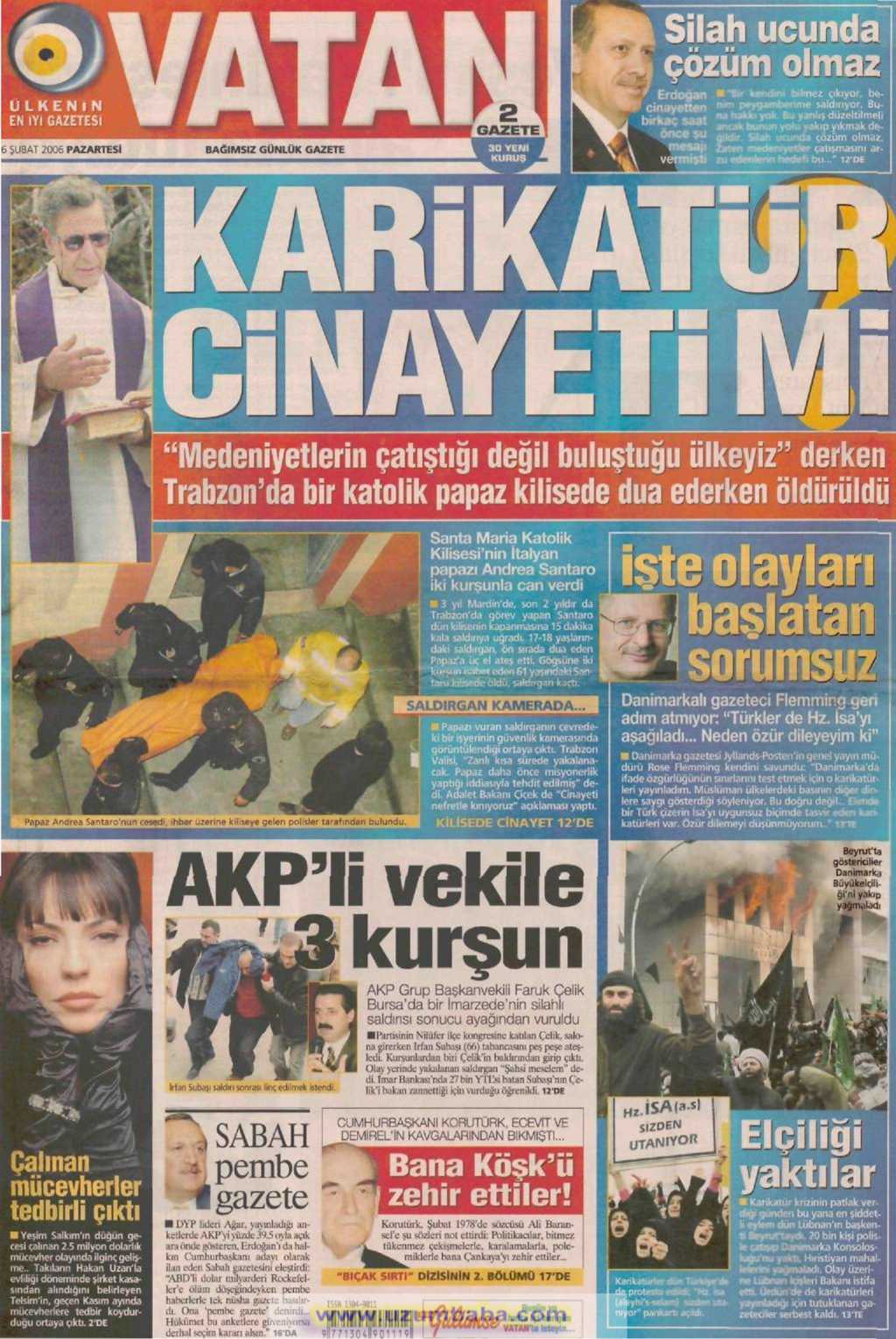 Vatan gazetesi 6 şubat 2006